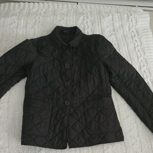 Theory Brown Classic Quilted Utility Jacket